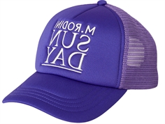 Mini Rodini purple Sunday trucker cap